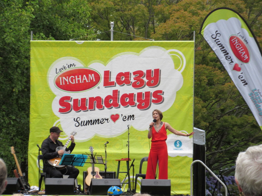Yulia at the Lazy Sunday Concert in Christchurch