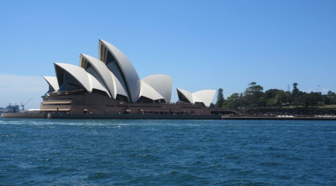 First Glimpse of Sydney Opera House